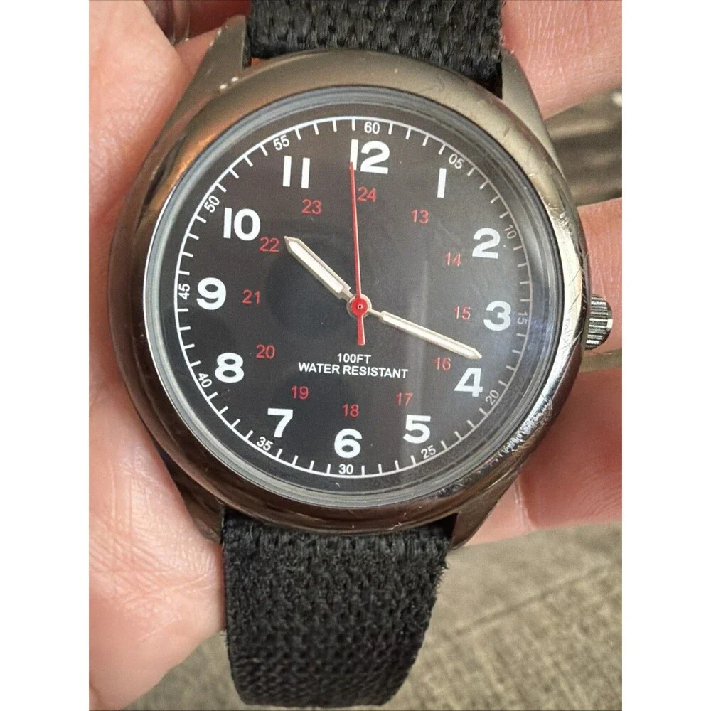 FMD FMDPU004 Nylon Band Quartz Analog Men's Watch New Battery